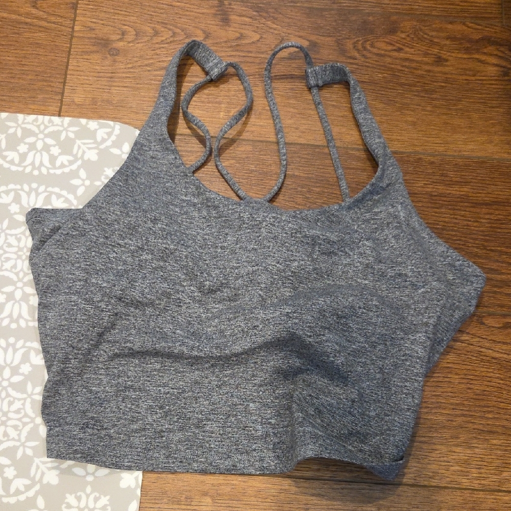 Gray Spiritual Gangster Sports Bra